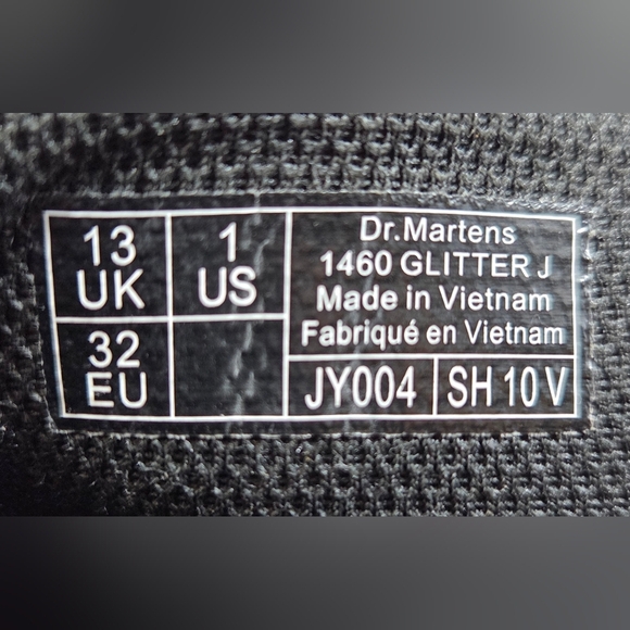 DR. MARTENS 1460 GLITTER J BOOTS. - Picture 10 of 10